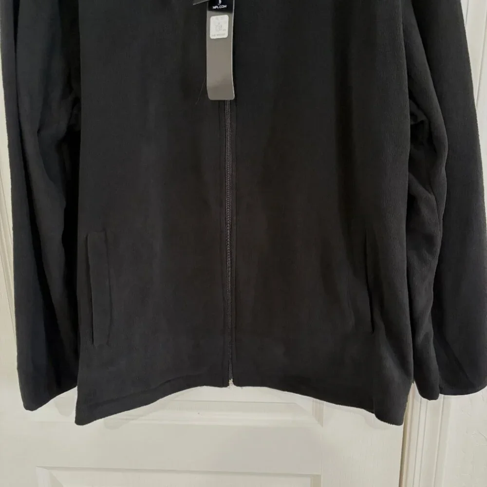 Arizona Cardinals Full Zip Fleece Jacket NFL Football Black Men’s Size XL NEW